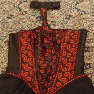 Romantic corset with choker